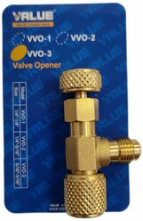 Сервисный вентиль Value VVO-03 (5/16" - 5/16" SAE) / Кран с нажимом на ниппель / Быстросъем