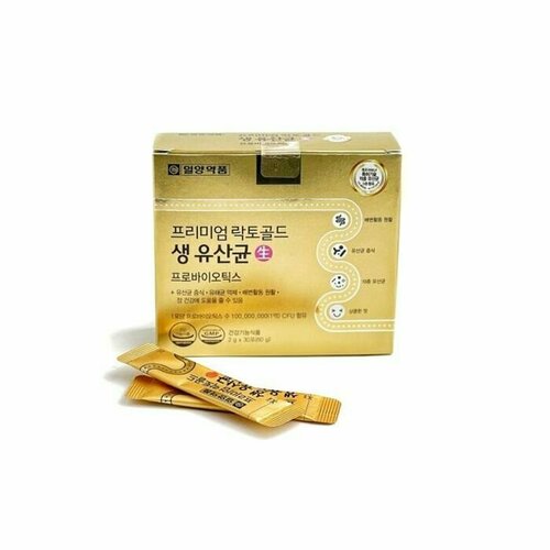 IL-YANG PHARM Лактобактерии для снижения веса в порошке S-line Premium Lactogold Live Lactobacillus Probiotics 2г х 30шт