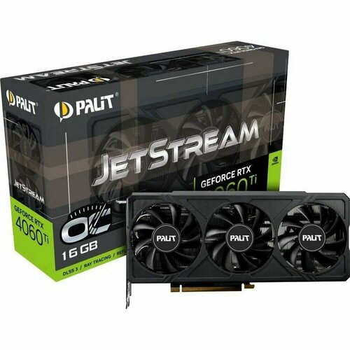 Видеокарта Palit RTX4060Ti JETSTREAM OC 16GB GDDR6 NE6406TU19T1-1061J 6509100₽