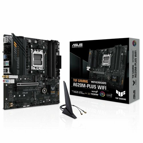 Материнская плата ASUS TUF GAMING A620M-PLUS WIFIAM5 A620 USB 32 GEN 1 WIFI AURA MB 1873900₽