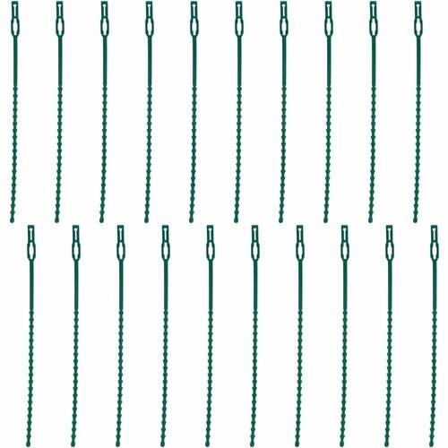 Хомуты для растений, 22 см, 100 шт, пластик