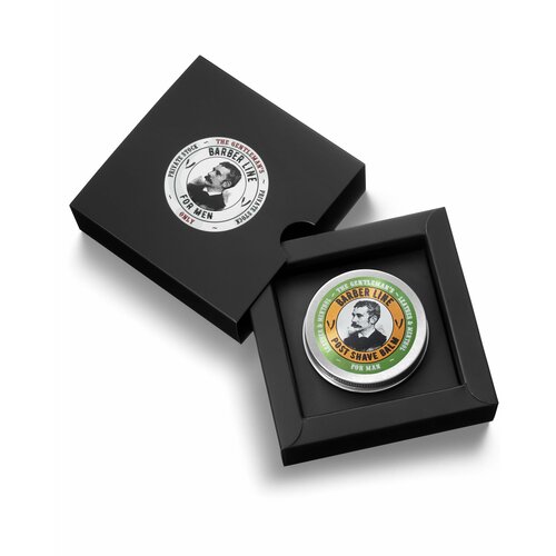 Бальзам после бритья для мужчин, Barber line, для чувствительной кожи, аромат Английской кожи и ментола, твердый лосьон из взбитых масел, 50 мл