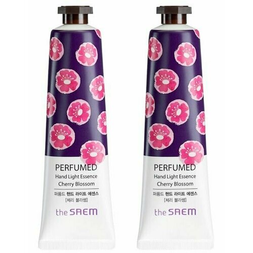 THE SAEM Крем-эссенция для рук парфюмированный Perfumed Hand Light Essence Cherry Blossom, 30мл, 2шт