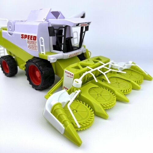 Большой Комбайн с выгрузкой зерна инерционный Спецтехника игрушечная Сельхоз техника Трактор 3000₽