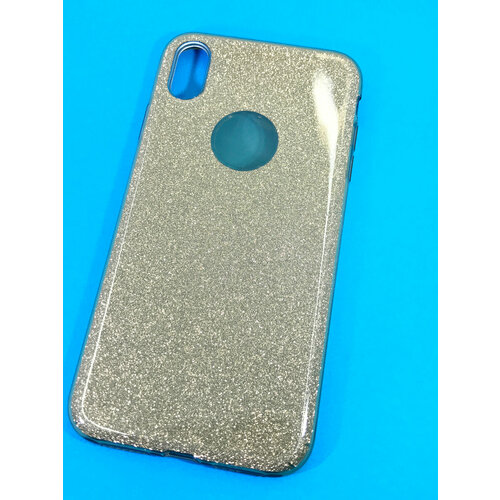 Чехол на смартфон iPhone XS MAX Накладка силиконовая с блестящей подложкой