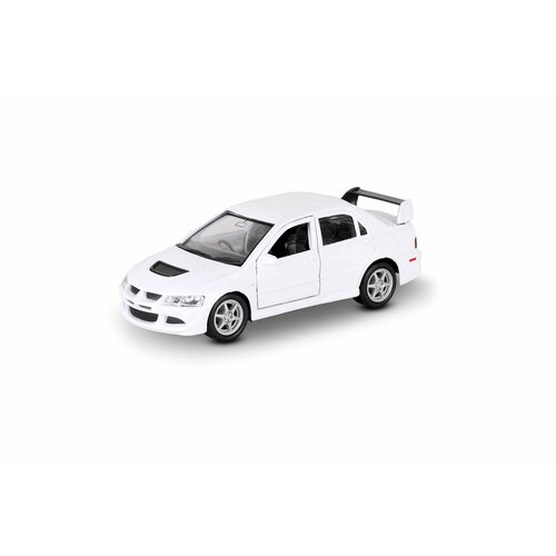 Машинка WELLY MITSUBISHI LANCER EVOLUTION VIII Белый / модель машины 1:38 с пружинным механизмом машинка welly 1 38 mitsubishi lancer evolution viii желтая 42338w жёлтая