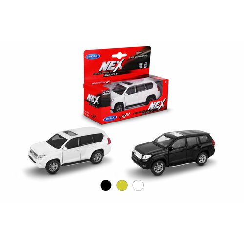 Машинка WELLY TOYOTA LAND CRUISER PRADO / модель машины 1:38 с пружинным механизмом / цвет в ассортименте