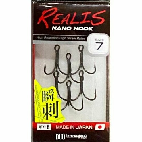 Тройники DUO REALIS NANO TREBLE HOOK #7 (6шт)