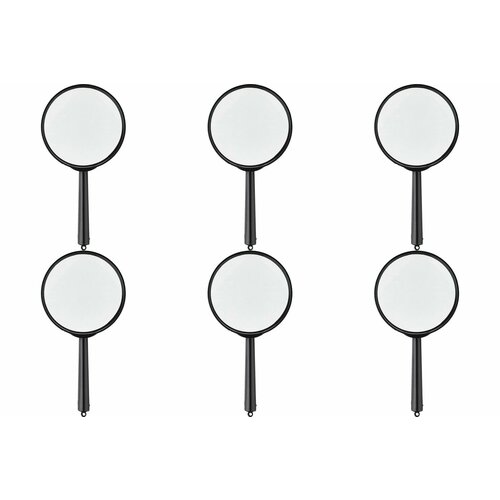 Attache Лупа Увеличение х6 60 мм черный 6 шт 1458₽