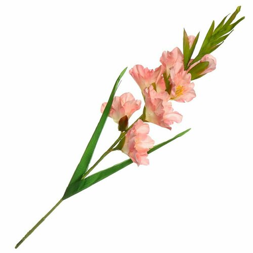 Цветок искусственный Гладиолус, 80 см, розовый, Y4-6929. 434622