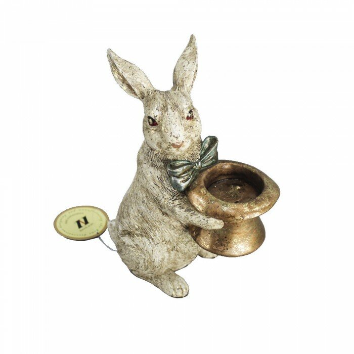 Подсвечник "Кролик" L9,5 W8,5 H15 см