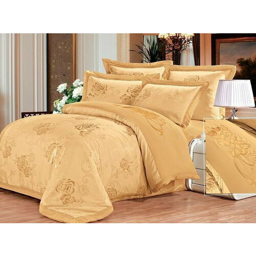 Постельное белье жаккардовое с вышивкой SILK PLACE 075-4-1721 2-спальное 50х70 (2шт)