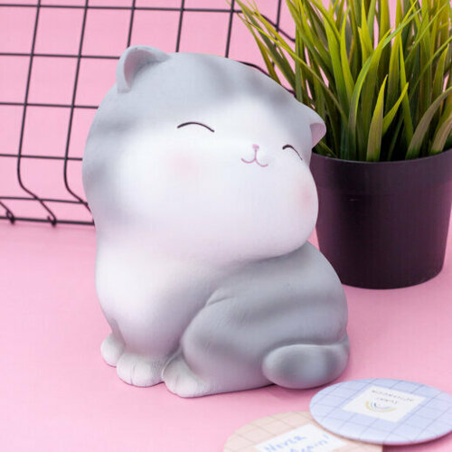 Копилка ILikeGift Gray cat turned around BB1082-1-4