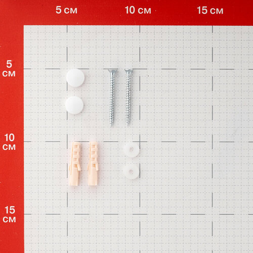 Вешалка для ванной Граф Держалкин 7 крючков на шуруп металл белый (GDK-7-б)