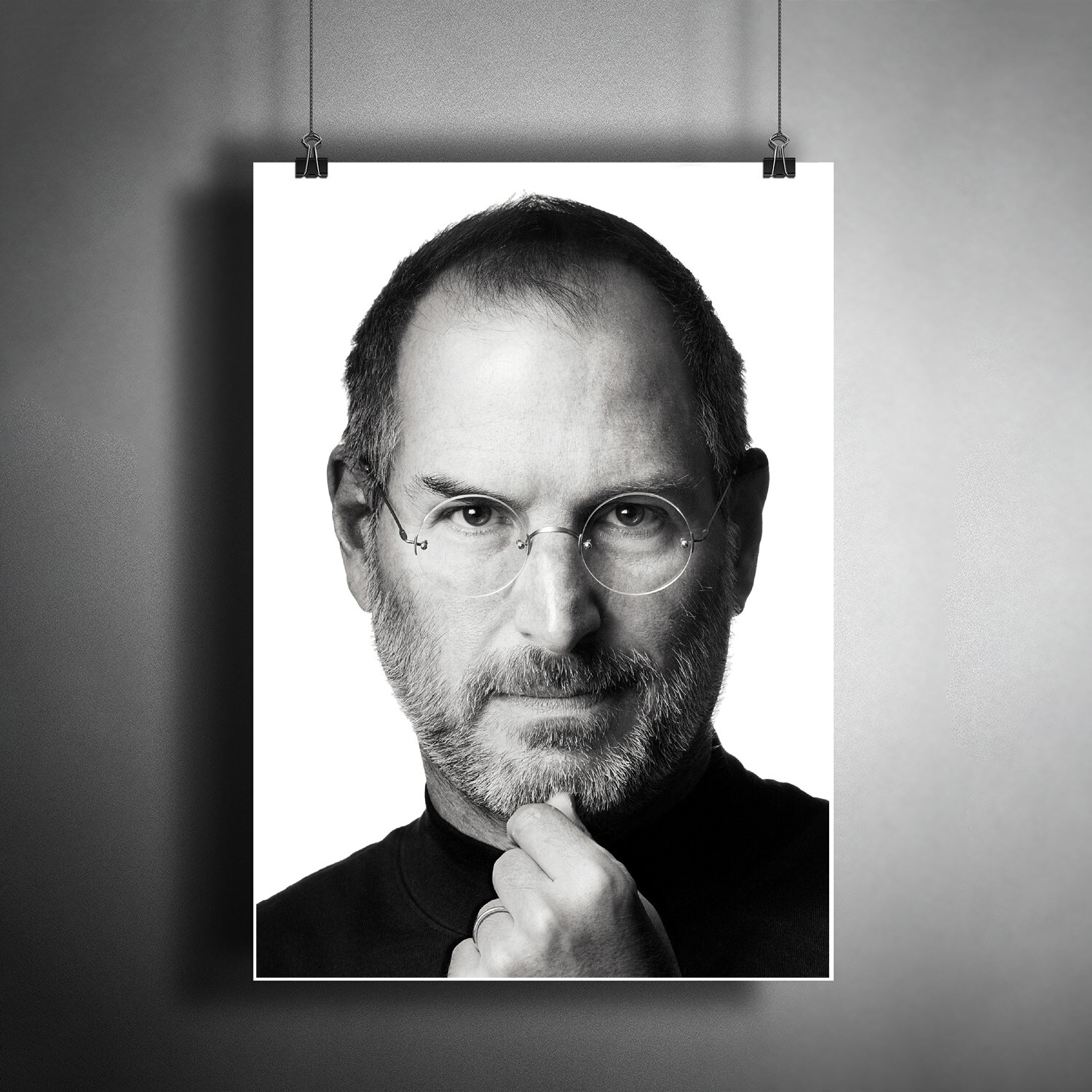 Постер плакат для интерьера "Американский предприниматель Стив Джобс. "Apple" Steve Jobs"/ A3 (297 x 420 мм)