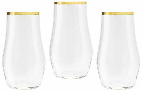 Набор из 6-ти стаканов для воды Сабина золото Объем: 500 мл