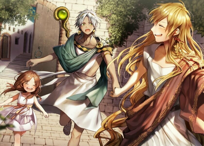 Плакат постер на холсте Magi: The Labyrinth of Magic. Маги: Волшебный лабиринт. Лабиринт магии. Размер 21 х 30 см