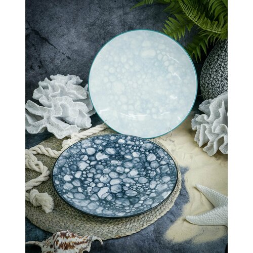 Набор обеденных тарелок Style Point Bubbles 27,5 см, 2 шт, керамика