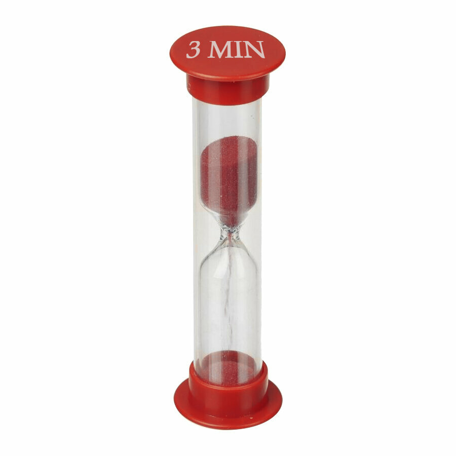 фото Часы песочные 3 минуты пластик 12004732