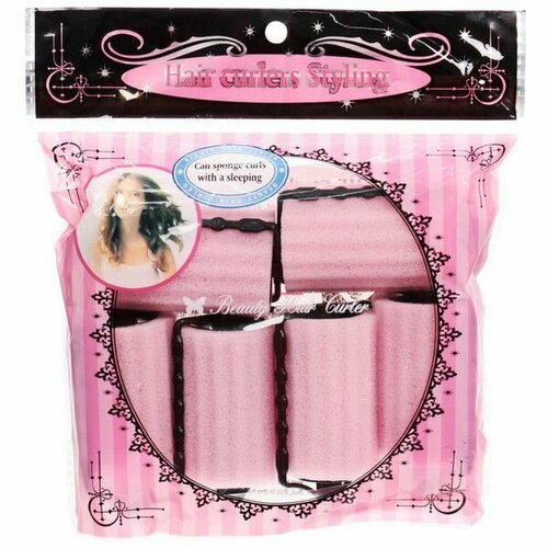 Hair Style Бигуди поролоновые Styling, с зажимом, диаметр 35 мм, 8 шт/уп