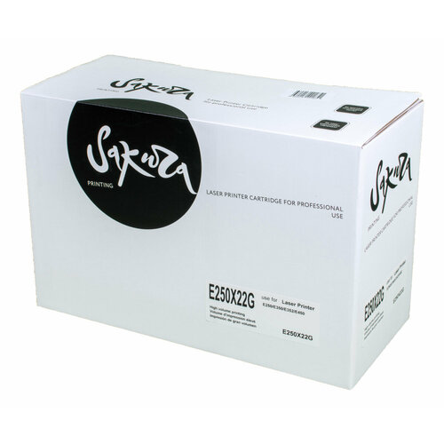 2 шт. Драм-картридж лазерный Sakura E250X22G DRUM UNIT Фотобарабан черный black 30000 стр. для Lexmark (SAE250X22G)