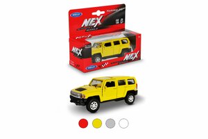 Машинка WELLY HUMMER H3 / модель машины 1:38 с пружинным механизмом / цвет в ассортименте