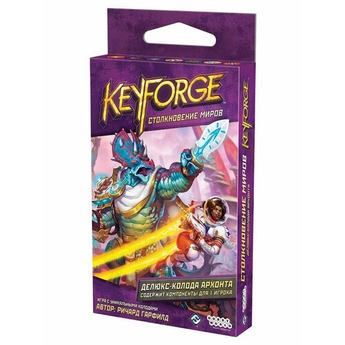keyforge тёмный прилив делюкс колода архонта настольная игра HOBBY WORLD KeyForge: Столкновение миров Делюкс-колода архонта для 1 игрока