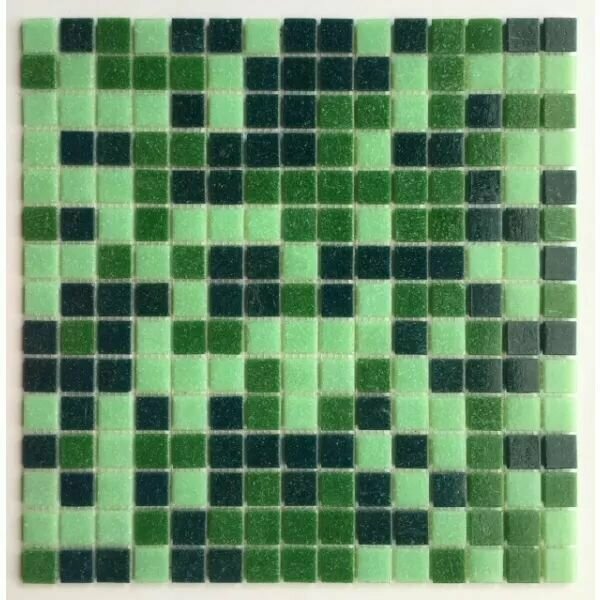 Мозаика Tessare 327х327х04см стекломасса зеленый микс шт(RHM02)