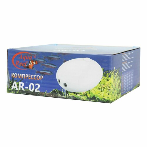 Компрессор Aqua Reef AR-02 двухканальный, 4Вт, 2*2л/мин