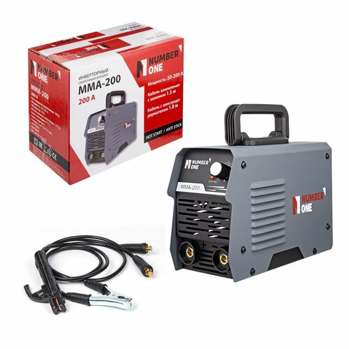 Сварочный аппарат инверторный сварочный инвертор NUMBER ONE MMA200 электрод до 16-40 мм 70 ПВ 646800₽