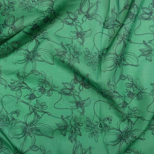 Ткань плательная принт 60 хлопок, 40 шелк италия 50 cm*140 cm