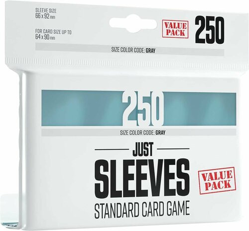Протекторы для карт Gamegenic Just Sleeves - Value Pack Clear (250 штук)