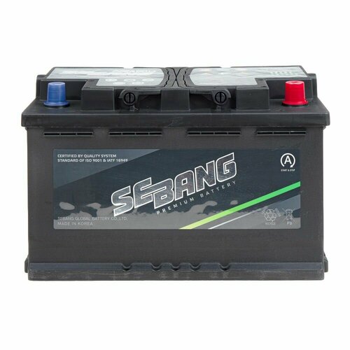 Автомобильный аккумулятор SEBANG AGM 80 А. ч (315Х175Х190) Южная Корея