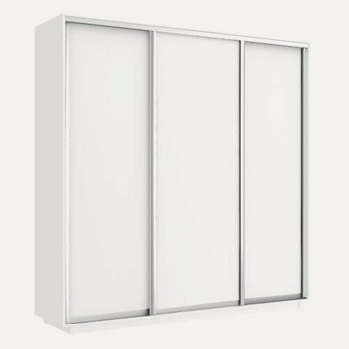 Изображение товара Шкаф-купе Экспресс 2,4 ДСП/ДСП/ДСП Белый снег глубина 45 см