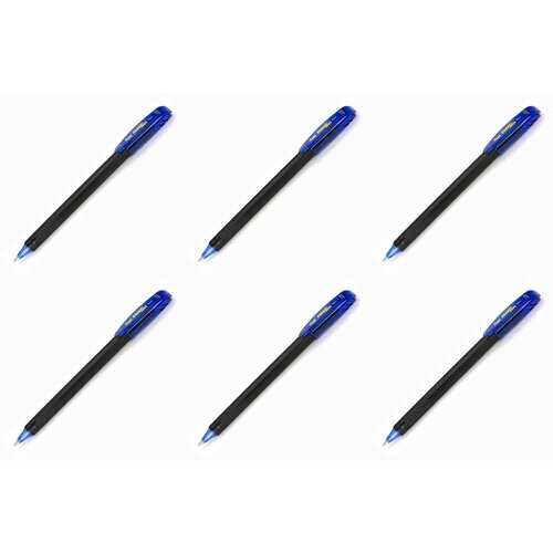 Pentel Ручка гелевая неавтоматическая Energel синий, 0,7 мм, 6 шт