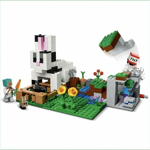 Конструктор Кроличье ранчо LX 340 деталей конструктор lego minecraft кроличье ранчо