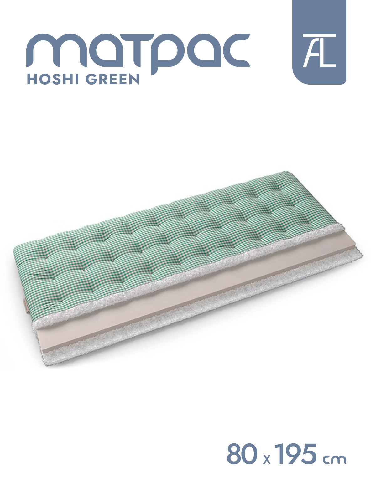 Матрас Mr.Mattress Hoshi green, 80х195 см