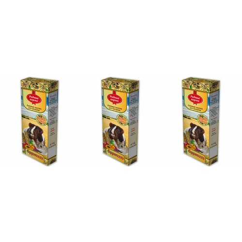 Родные корма Лакомые палочки для грызунов с фруктами 50 г х 2 шт, 3 уп