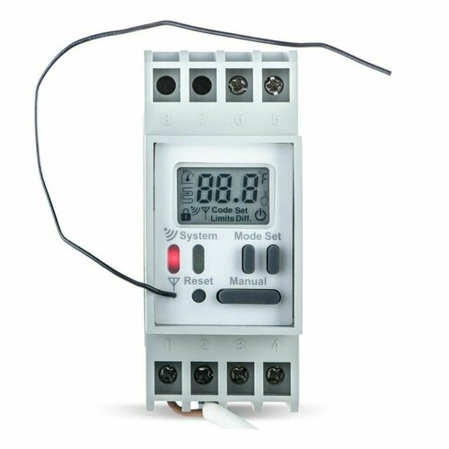 Устройство для терморегулятора, для контроля теплого пола, инфракрасного и электрического обогревателя, котла, кондиционера Frontier RVF-1510M белый