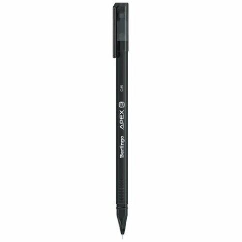 Ручка гелевая Berlingo стираемая Apex E, черная, 0.5 мм, трехгранная