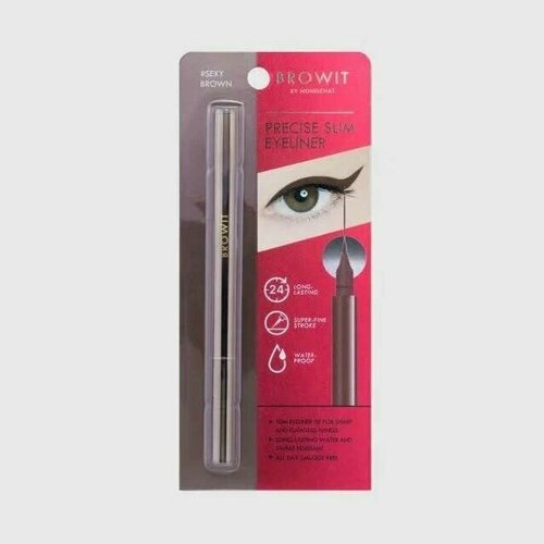 Browit Подводка для глаз темно-коричневая - Precise Slim Eyeliner 0.6ml Sexy brown