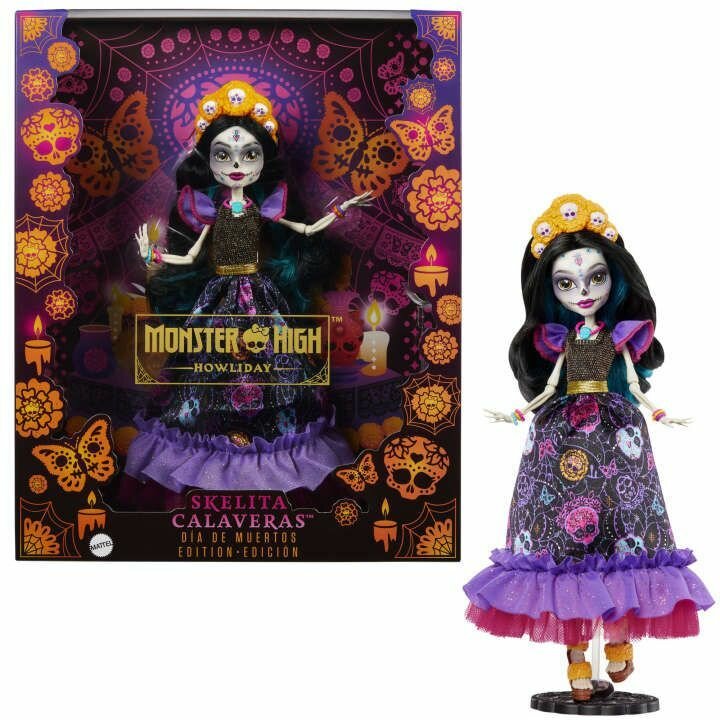 Кукла Monster High Howliday Dia De Muertos Skelita Calaveras (Монстр Хай Диа Де Муэртос Скелита Калаверас)