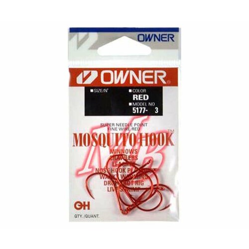 фото Owner крючок mosquito hook red №4 10шт