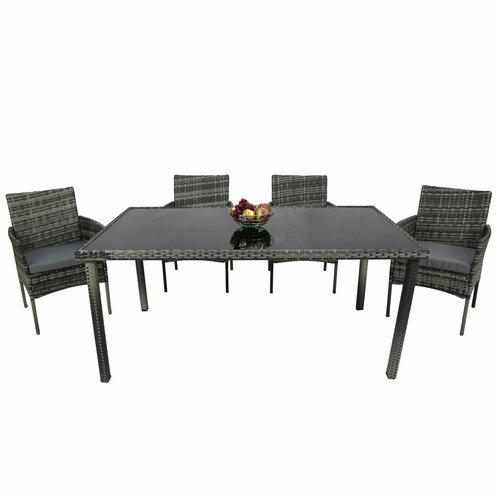 Комплект садовой мебели Ротанг комплект мебели для сада амалфи раздвижной стол 4 складных кресла алюминиевый каркас