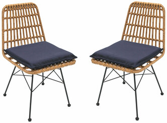 Комплект стульев ротанг
