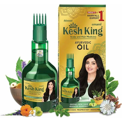 Аюрведическое масло для волос Кеш Кинг , Эмами / KESH KING Ayurvedic Medicinal Oil, Emami , 100 мл