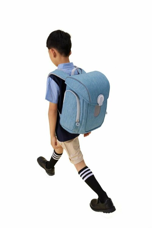 Рюкзак школьный Xiaomi 90 Points Ninetygo Smart Elementary School Backpack, Голубой (90BBPNT21118W)