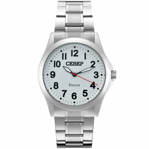 фото Наручные часы север, белый, серебряный