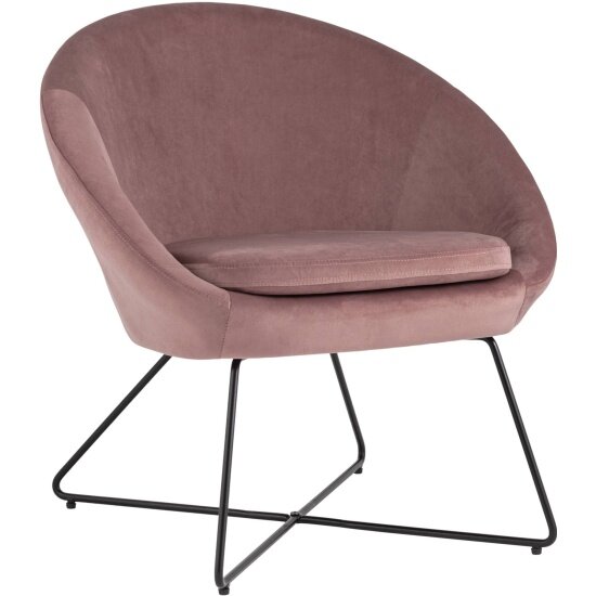 Кресло Stool Group Колумбия, велюр, пыльно-розовый