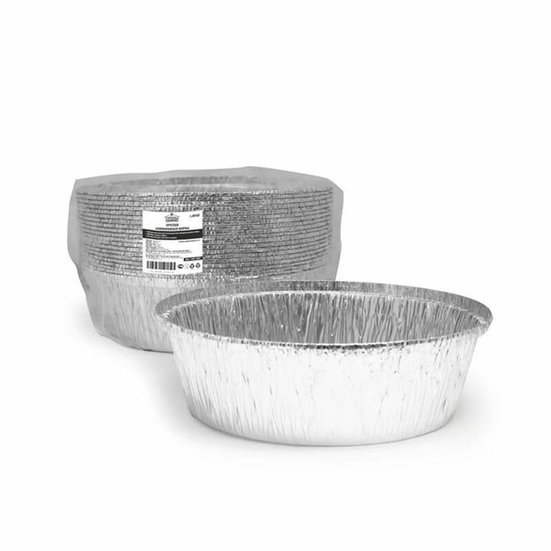 фото Форма алюминевая круглая горница 1405 мл 20 штук